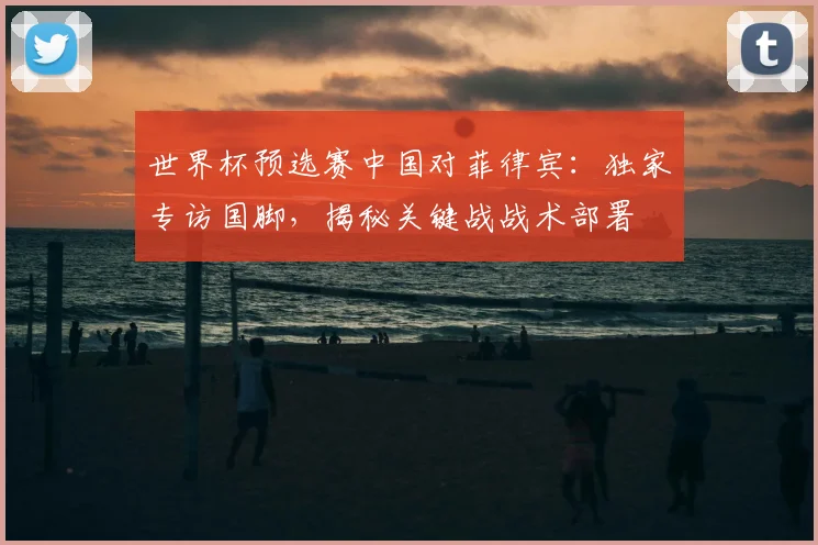 世界杯预选赛中国对菲律宾:独家专访国脚,揭秘关键战战术部署