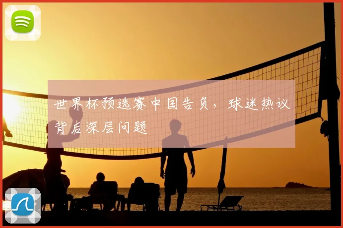世界杯预选赛中国告负,球迷热议背后深层问题