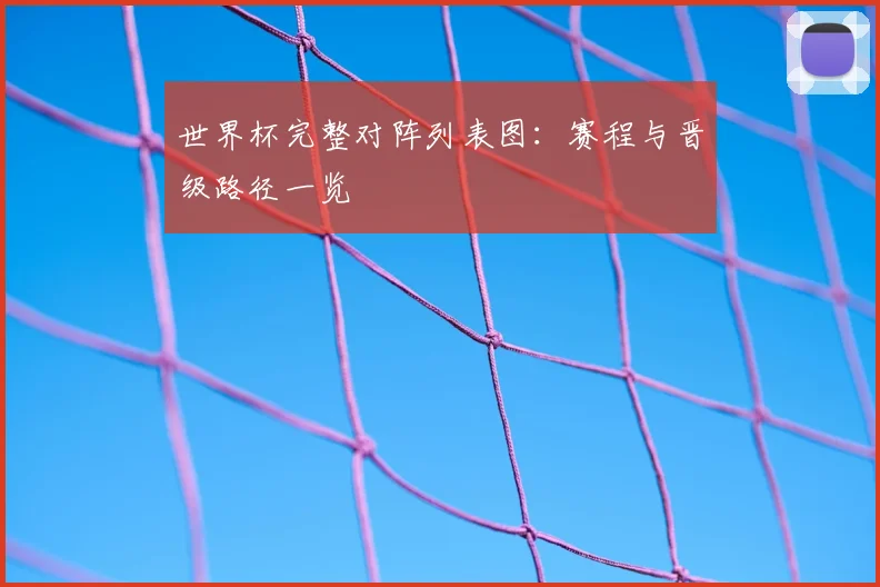 世界杯完整对阵列表图:赛程与晋级路径一览